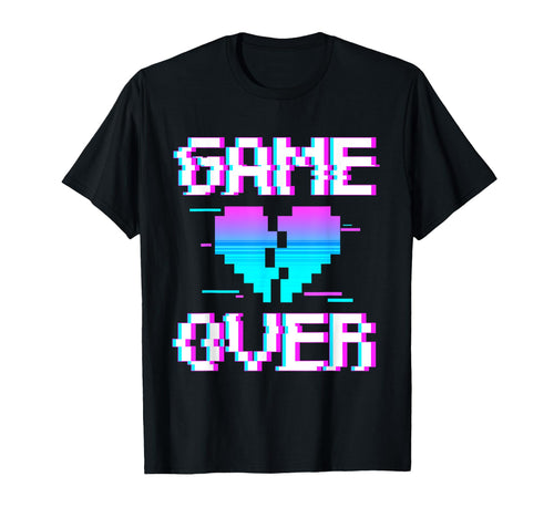 Game Over Yami Kawaii Pastel Goth T-Shirt - Custom Art Print Men Women - T-Shirt, Sweatshirt, Hoodie