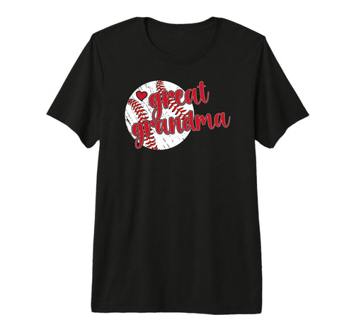 Proud Baseball Great Grandma Baseball T-Shirt - Aesthetic Graphic Unisex - T-Shirt, Sweatshirt, Hoodie