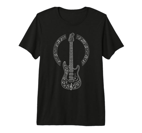Electric Guitar Rock Band Guitarist T-Shirt - Casual Everyday Wear Unisex - T-Shirt, Sweatshirt, Hoodie