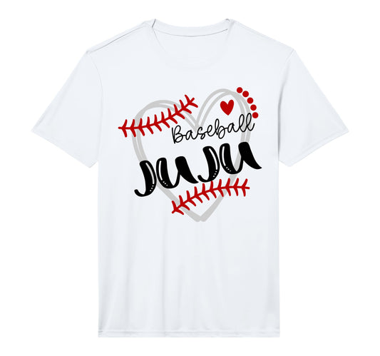 Personalized Baseball Heart Juju T-Shirt - Novelty Apparel for Adults - T-Shirt, Sweatshirt, Hoodie