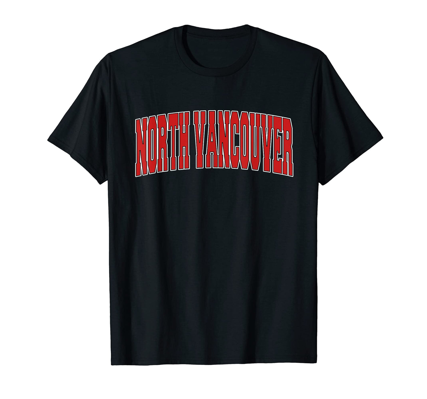 North Vancouver Canada Varsity Canadian T-Shirt - Unique Graphic Unisex - T-Shirt, Sweatshirt, Hoodie