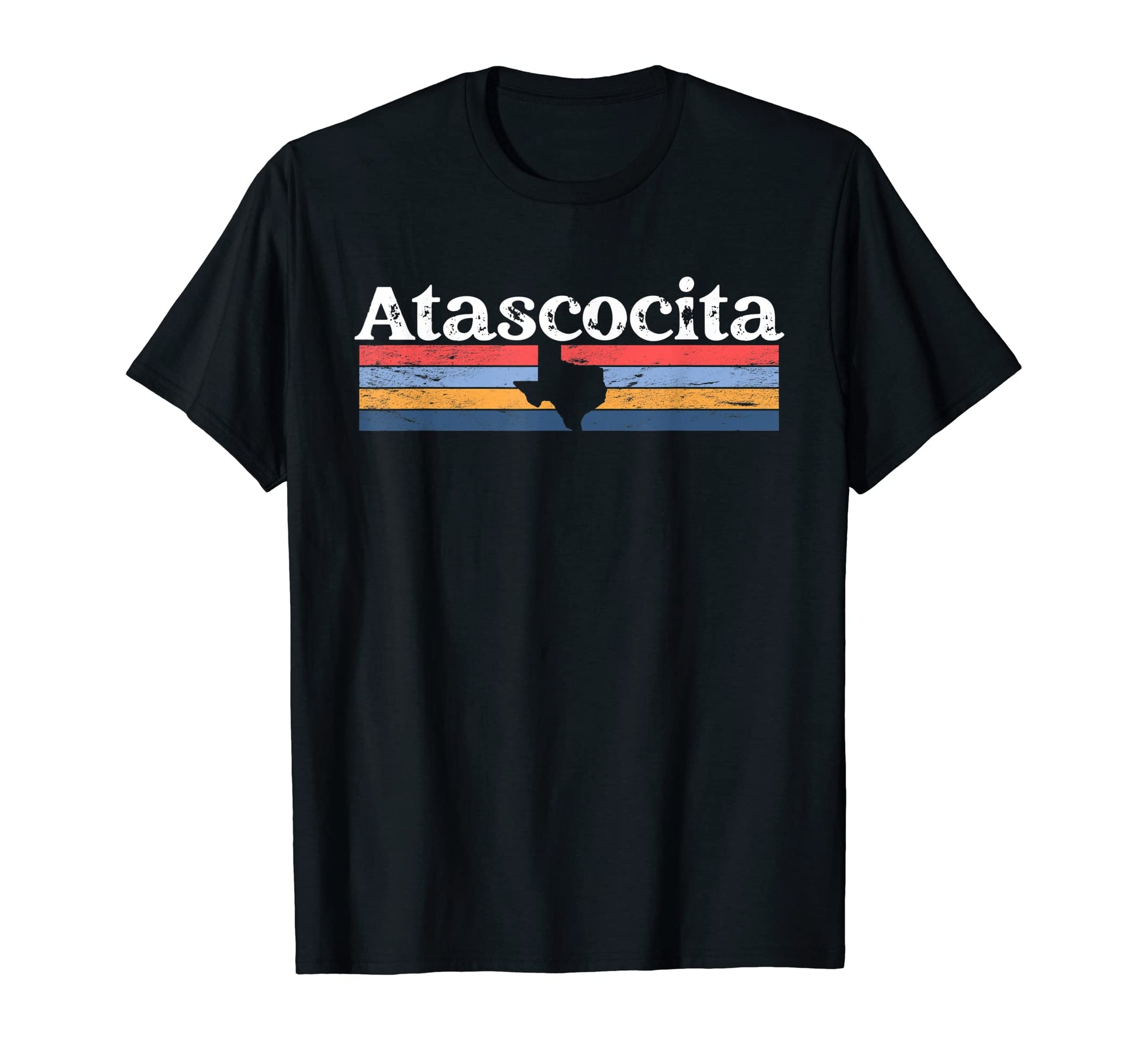 Atascocita Texas Tx Stripes State 70S T-Shirt - Unique Graphic Men Women - T-Shirt, Sweatshirt, Hoodie