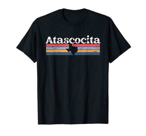 Atascocita Texas Tx Stripes State 70S T-Shirt - Unique Graphic Men Women - T-Shirt, Sweatshirt, Hoodie