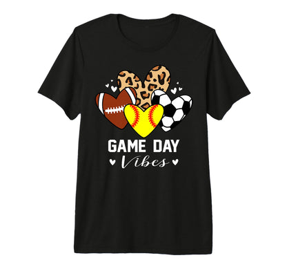 Game Day Vibes Funny Softball T-Shirt - Streetwear Style for Adults - T-Shirt, Sweatshirt, Hoodie