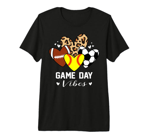 Game Day Vibes Funny Softball T-Shirt - Streetwear Style for Adults - T-Shirt, Sweatshirt, Hoodie