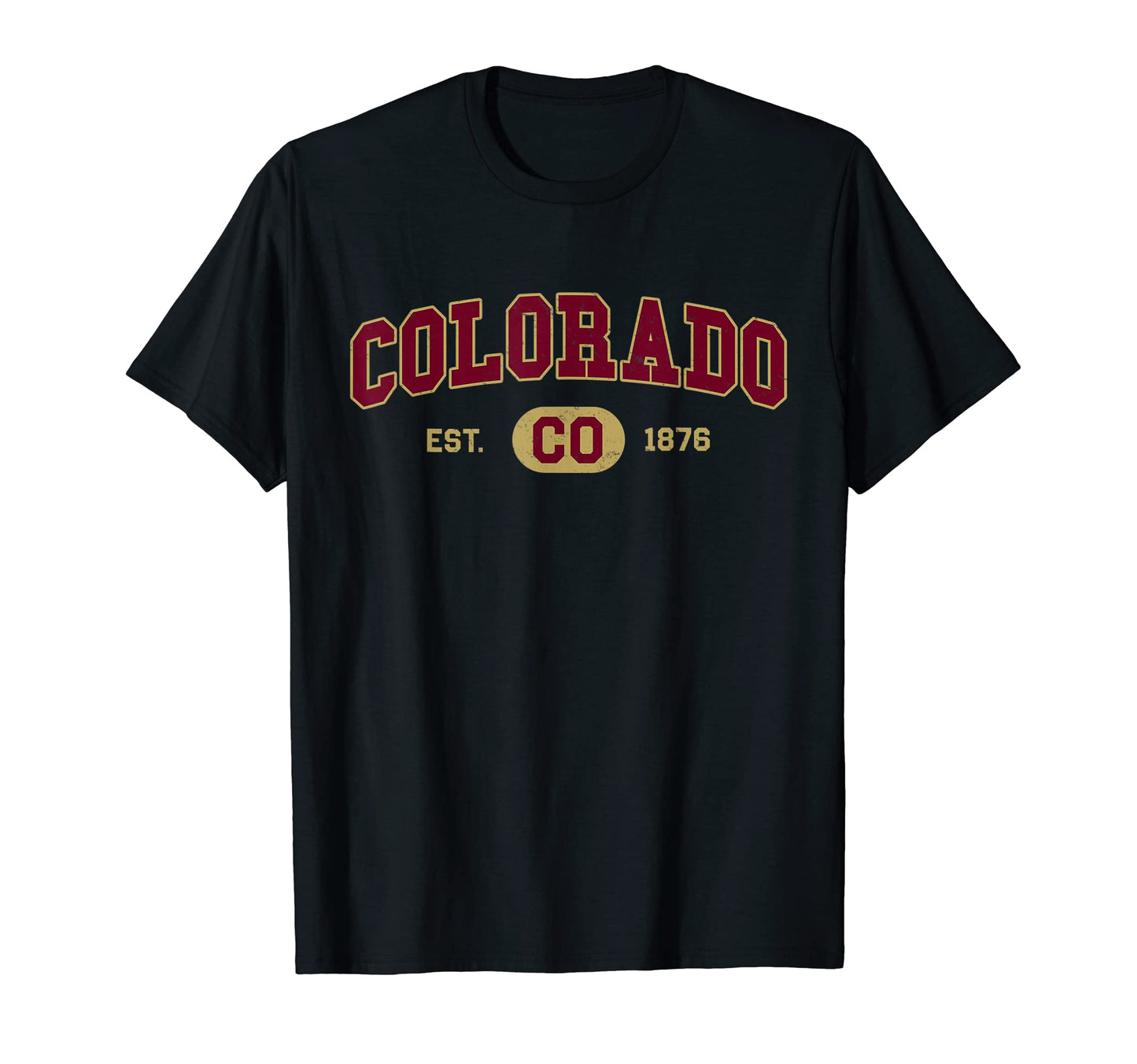 Colorado Collegiate Letter T-Shirt - Casual Everyday Wear for Adults - T-Shirt, Sweatshirt, Hoodie