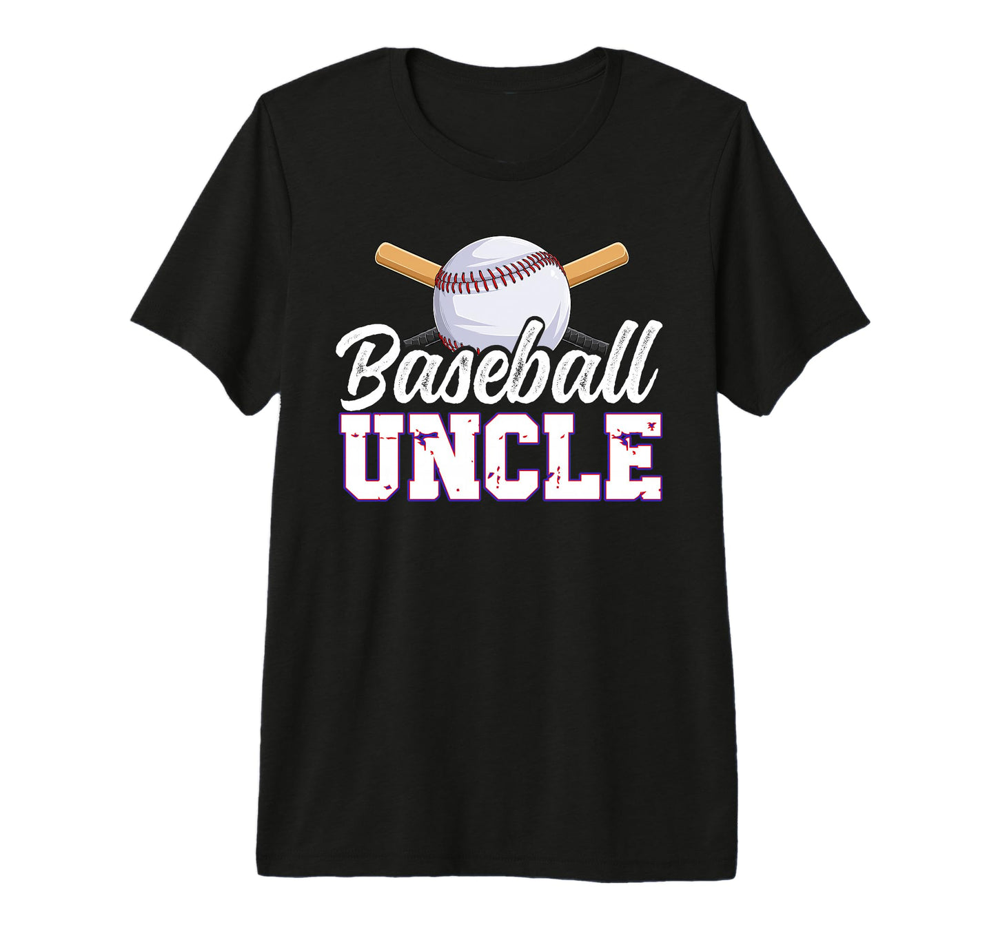 Mens Baseball Uncle Baseball Player T-Shirt - Minimalist Print Men Women - T-Shirt, Sweatshirt, Hoodie