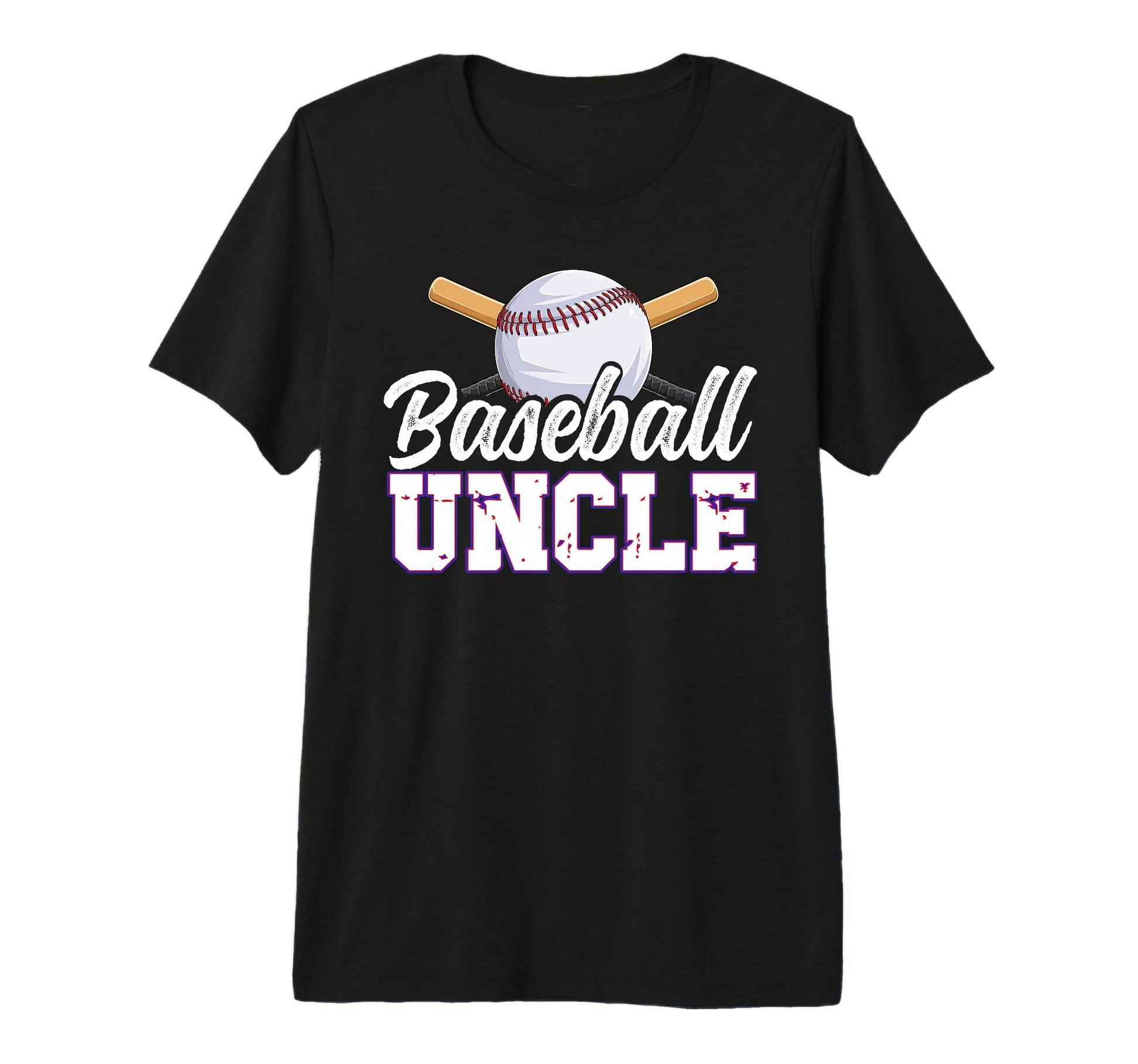 Mens Baseball Uncle Baseball Player T-Shirt - Minimalist Print Men Women - T-Shirt, Sweatshirt, Hoodie