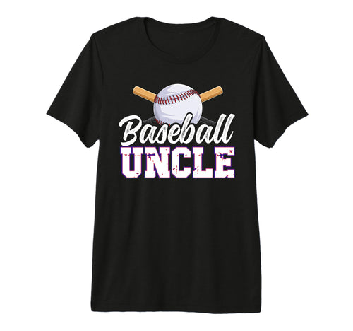 Mens Baseball Uncle Baseball Player T-Shirt - Minimalist Print Men Women - T-Shirt, Sweatshirt, Hoodie