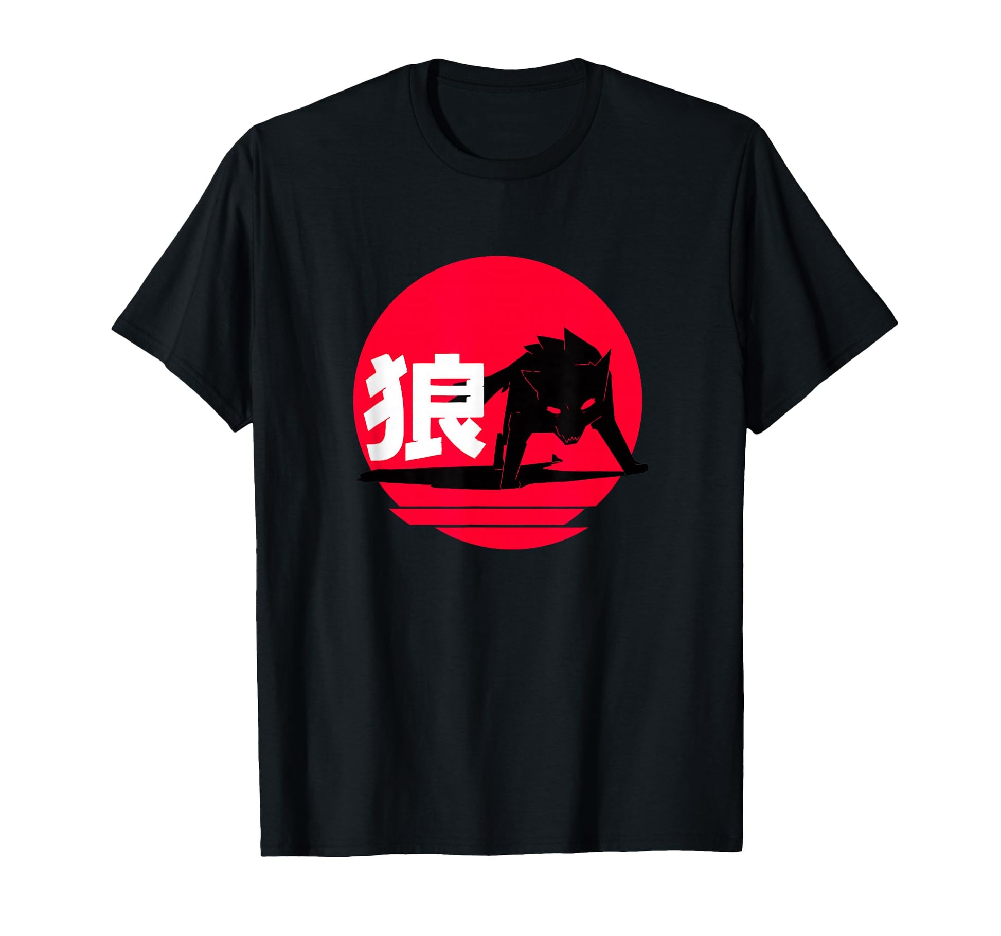 Japanese Wolf Aesthetic Edgy Streetwear T-Shirt - Novelty Apparel Men Women - T-Shirt, Sweatshirt, Hoodie