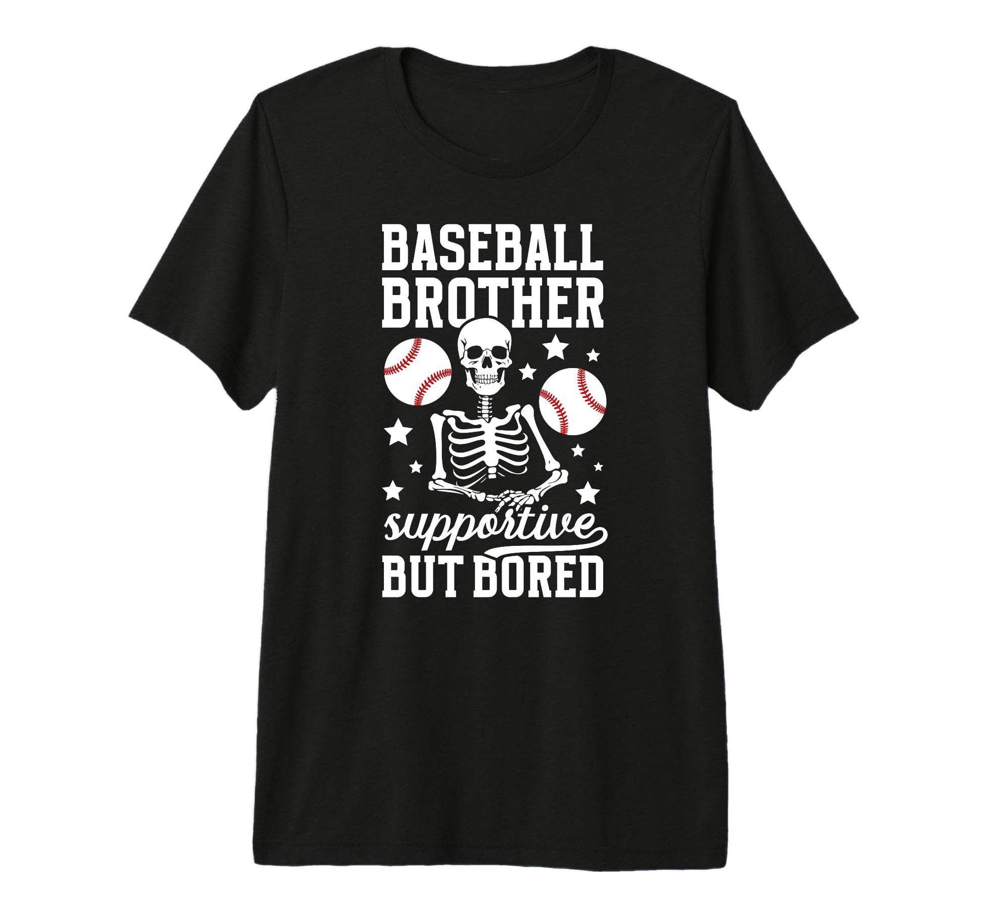 Baseball Brother Supportive T-Shirt - Fun Novelty Design for Adults - T-Shirt, Sweatshirt, Hoodie