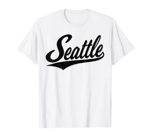 Seattle Washington Varsity Script Sports T-Shirt - Graphic Print for Adults - T-Shirt, Sweatshirt, Hoodie