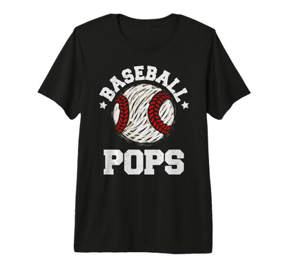 Mens Baseball Pops Distressed T-Shirt - Casual Everyday Wear Men Women - T-Shirt, Sweatshirt, Hoodie