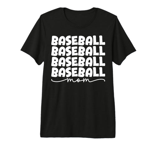 Baseball Mom Pride Tri Blend T-Shirt - Casual Everyday Wear Men Women - T-Shirt, Sweatshirt, Hoodie