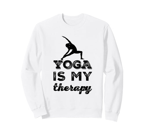 Funny Yoga Therapy Meditation Sweatshirt - Trendy Graphic for Adults - T-Shirt, Sweatshirt, Hoodie