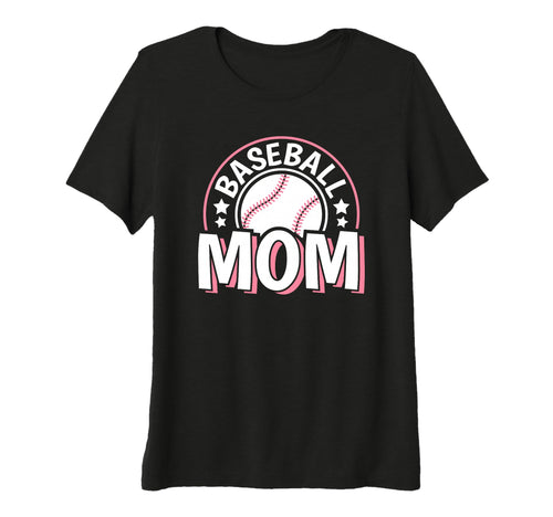 Womens Baseball Mom Baseball Tri Blend T-Shirt - Unique Graphic for Adults - T-Shirt, Sweatshirt, Hoodie