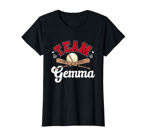 Team Gemma Mothers Day Baseball Softball T-Shirt - Minimalist Print Unisex - T-Shirt, Sweatshirt, Hoodie