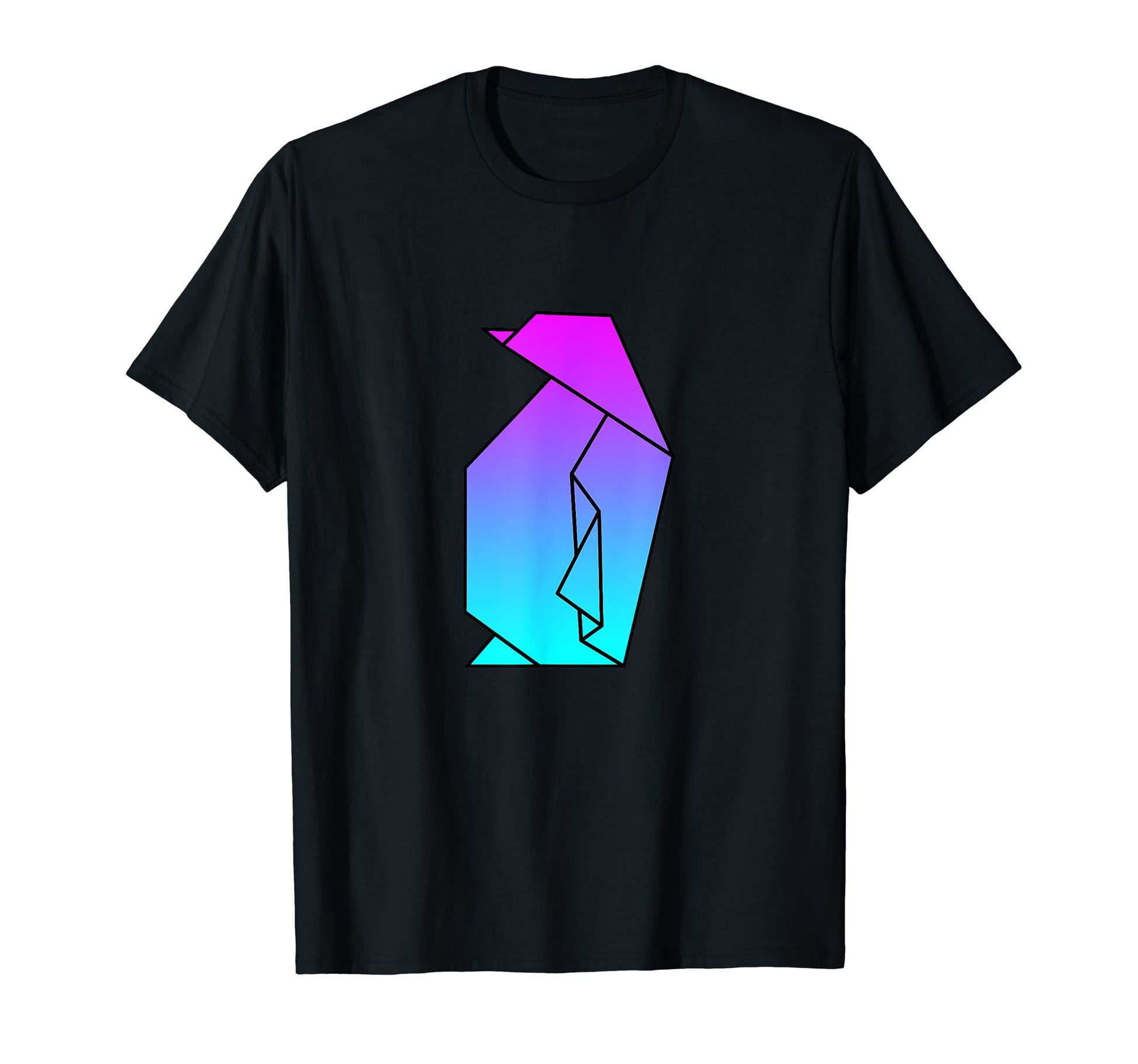 Penguin Origami Vaporwave Aesthetic T-Shirt - Novelty Apparel for Adults - T-Shirt, Sweatshirt, Hoodie