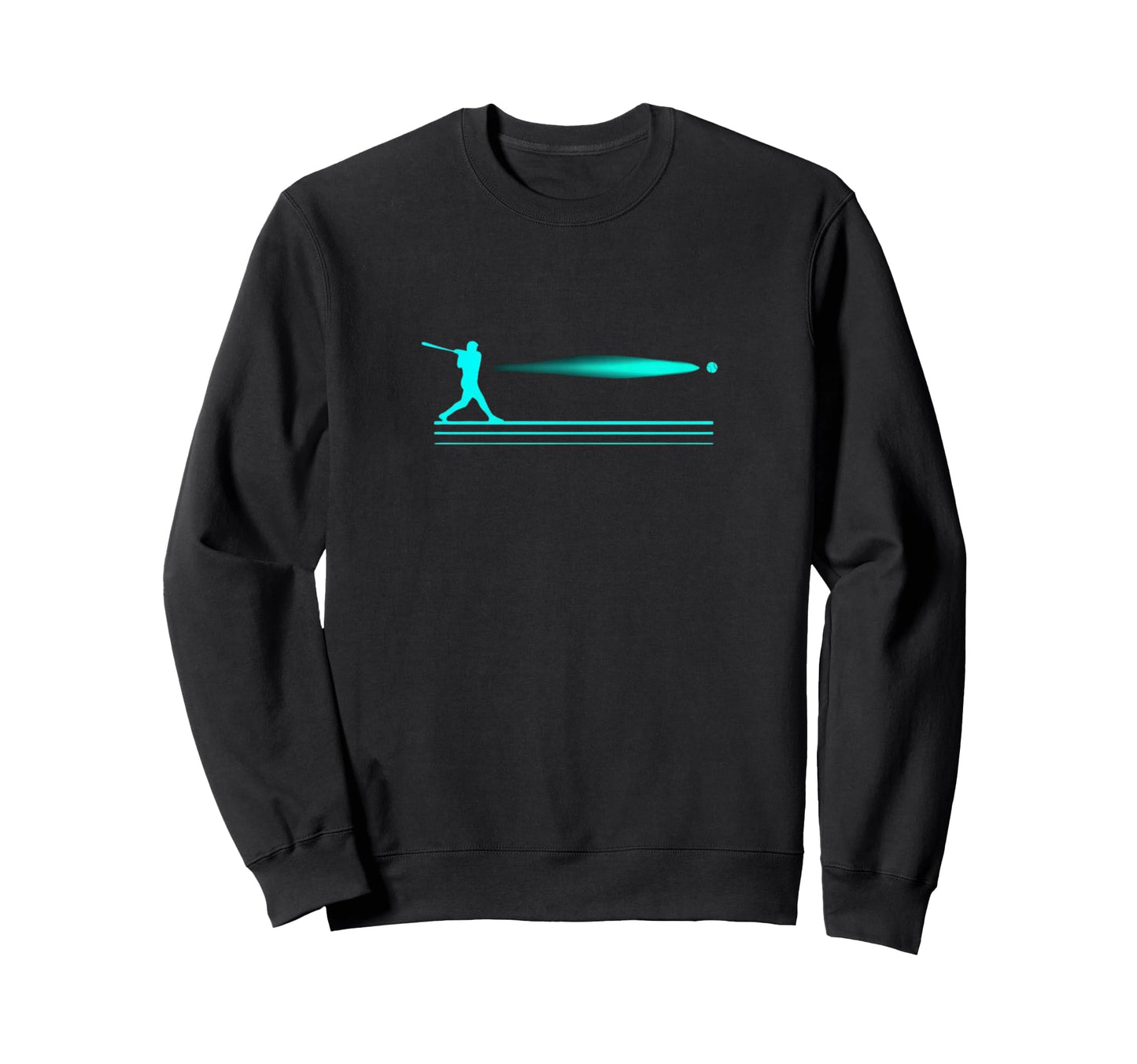 Baseball Swing Motion Player Gift Sweatshirt - Trendy Graphic for Adults - T-Shirt, Sweatshirt, Hoodie