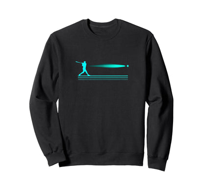 Baseball Swing Motion Player Gift Sweatshirt - Trendy Graphic for Adults - T-Shirt, Sweatshirt, Hoodie