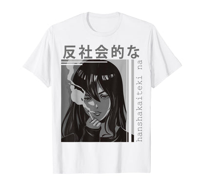Harajuku Anime Otaku Vaporwave T-Shirt - Minimalist Print for Adults - T-Shirt, Sweatshirt, Hoodie