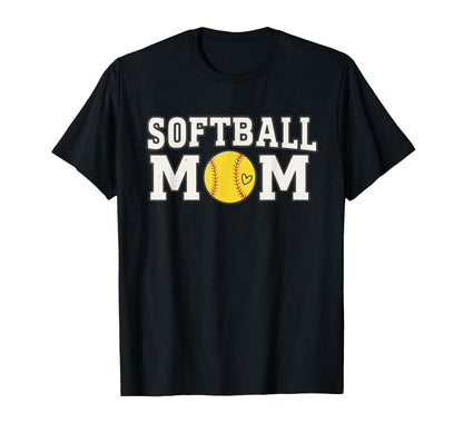 Proud Softball Mom Life Love My T-Shirt - Fun Novelty Design Men Women - T-Shirt, Sweatshirt, Hoodie