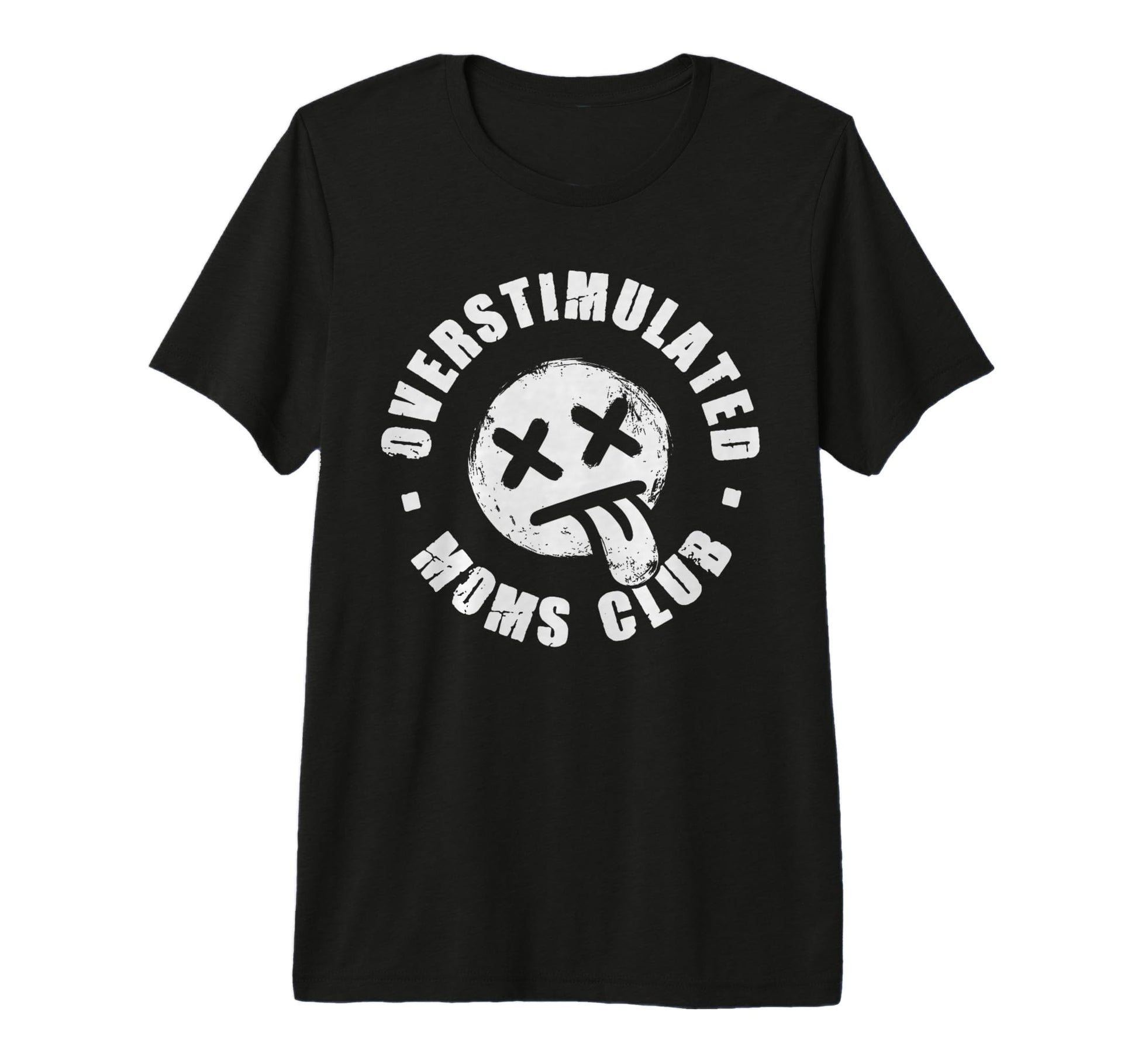 Overstimulated Moms Club Emo Y2K T-Shirt - Fun Novelty Design for Adults - T-Shirt, Sweatshirt, Hoodie