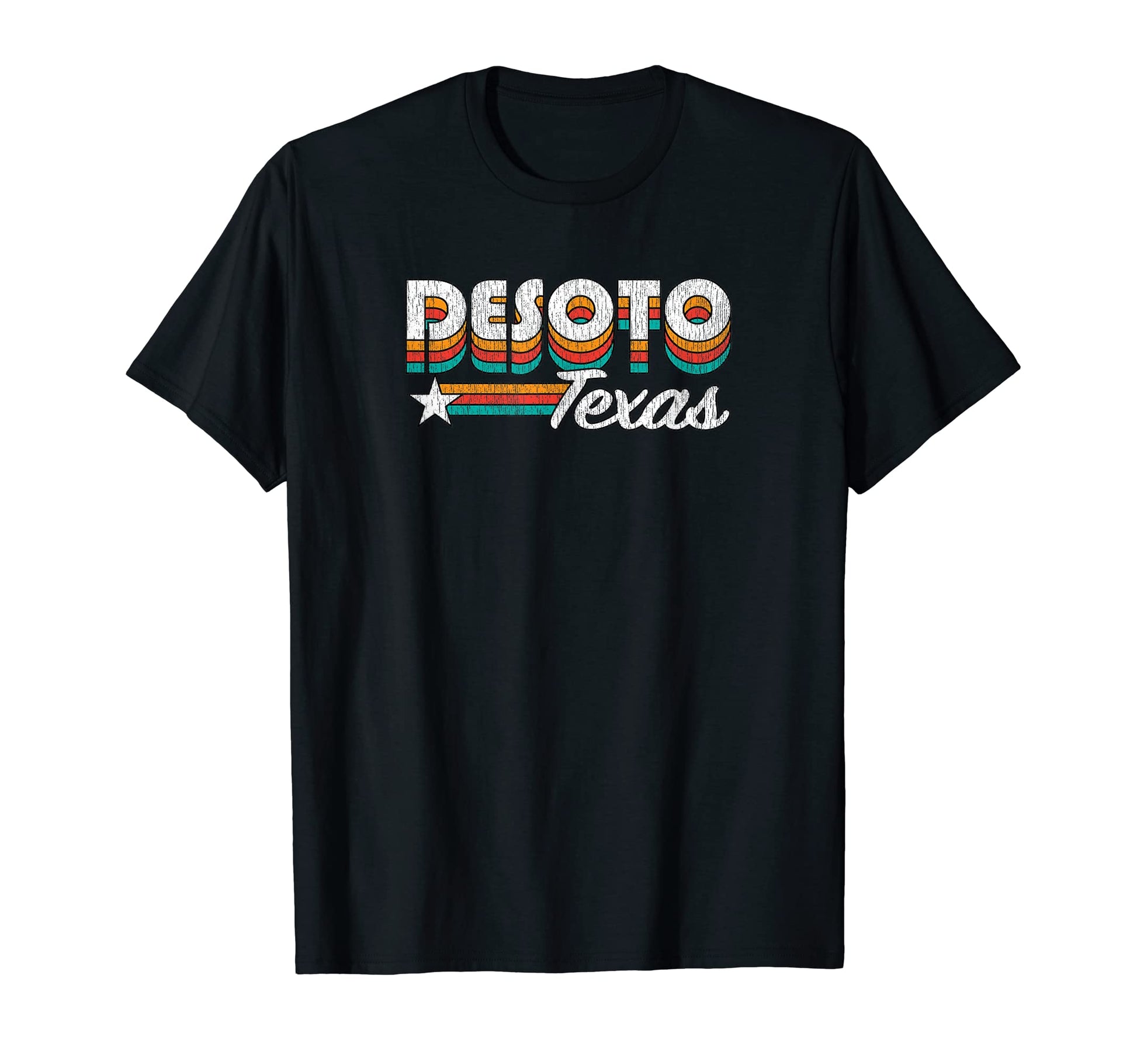 Desoto Tx Desoto Texas Rainbow T-Shirt - Graphic Print Unisex - T-Shirt, Sweatshirt, Hoodie