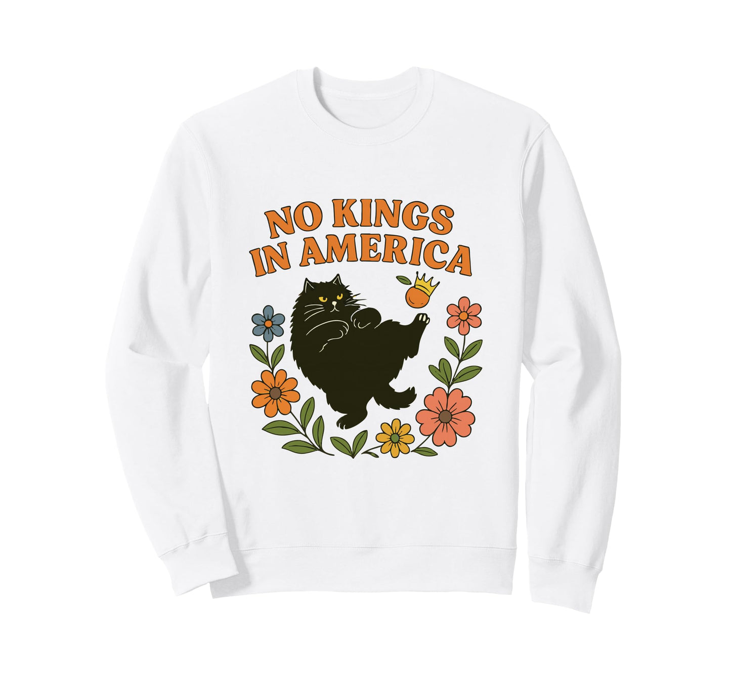 No Kings America We People Boho Sweatshirt - Aesthetic Graphic for Adults - T-Shirt, Sweatshirt, Hoodie