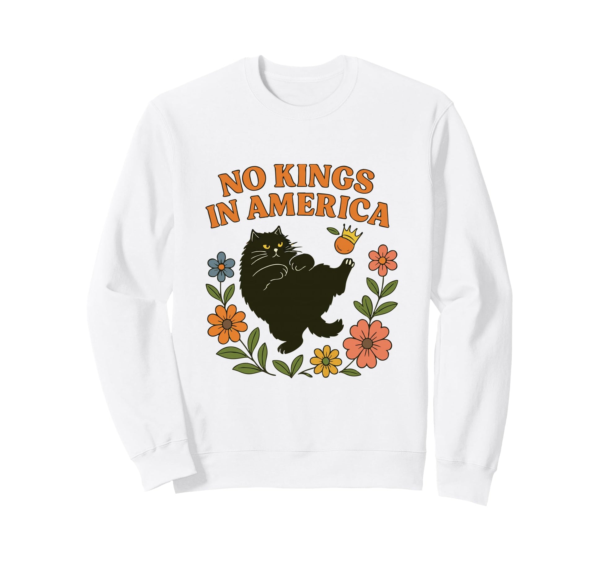 No Kings America We People Boho Sweatshirt - Aesthetic Graphic for Adults - T-Shirt, Sweatshirt, Hoodie