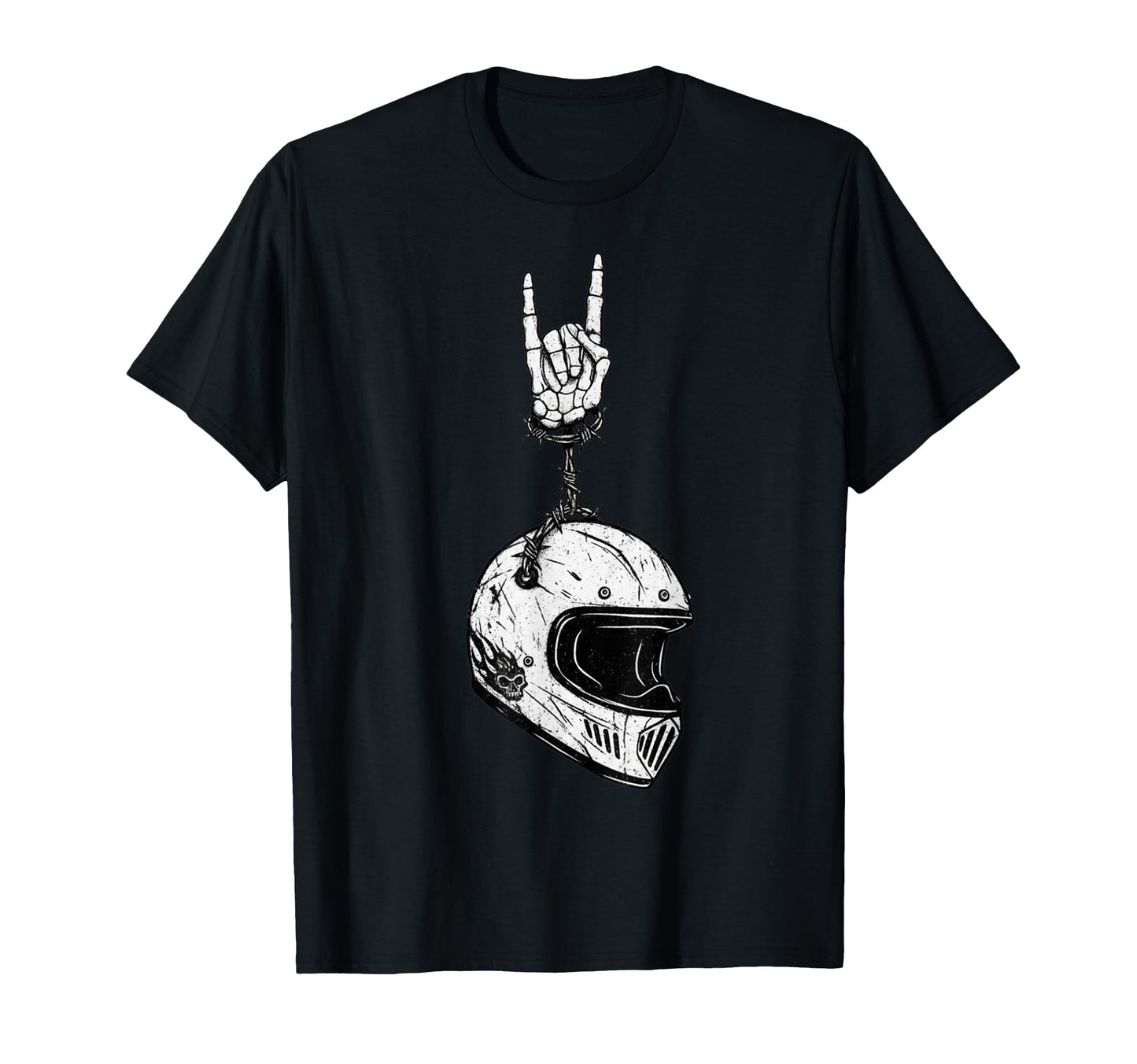 Motorcycle Biker Helmet 90S Alt T-Shirt - Fun Novelty Design for Adults - T-Shirt, Sweatshirt, Hoodie