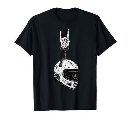 Motorcycle Biker Helmet 90S Alt T-Shirt - Fun Novelty Design for Adults - T-Shirt, Sweatshirt, Hoodie