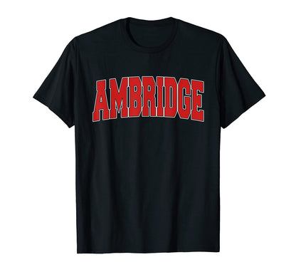 Ambridge Pa Pennsylvania Varsity T-Shirt - Fun Novelty Design for Adults - T-Shirt, Sweatshirt, Hoodie