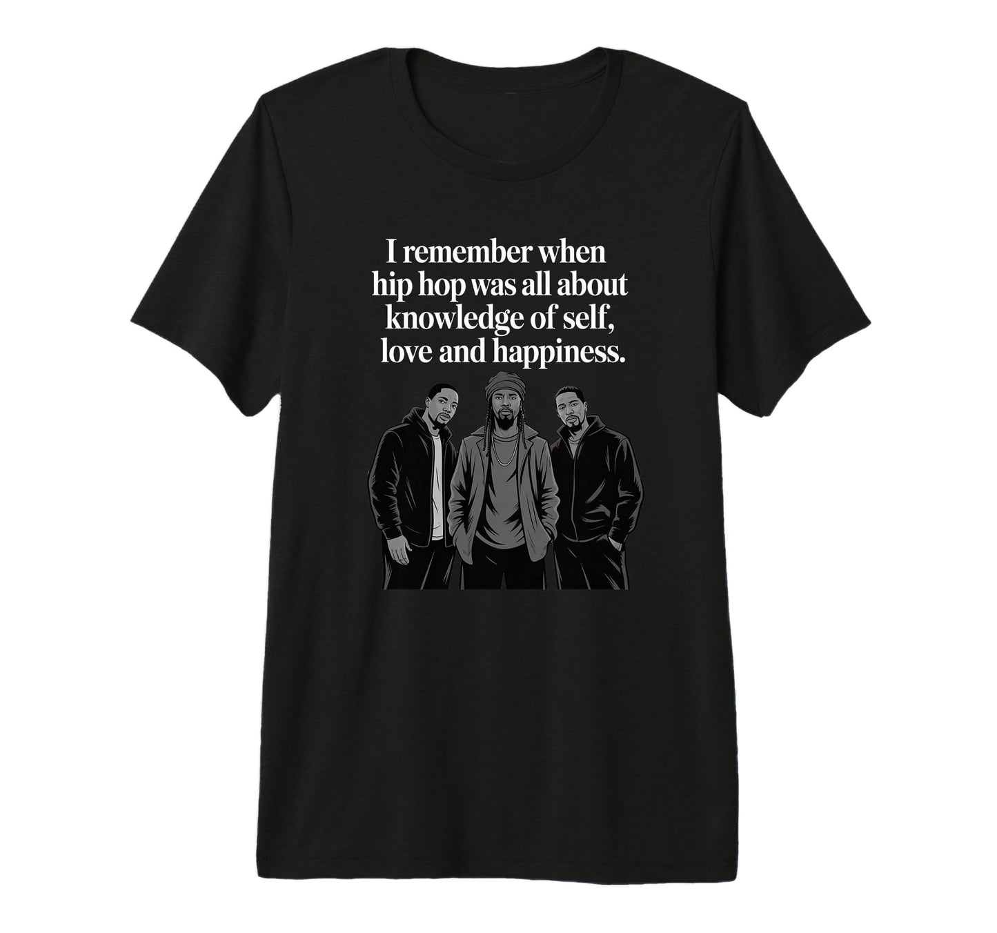 Old School Hip Hop Knowledge Self T-Shirt - Casual Everyday Wear Men Women - T-Shirt, Sweatshirt, Hoodie