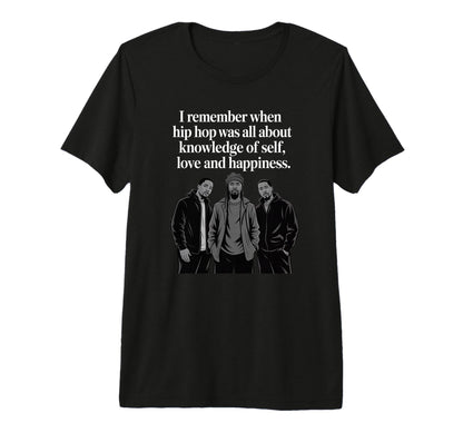 Old School Hip Hop Knowledge Self T-Shirt - Casual Everyday Wear Men Women - T-Shirt, Sweatshirt, Hoodie