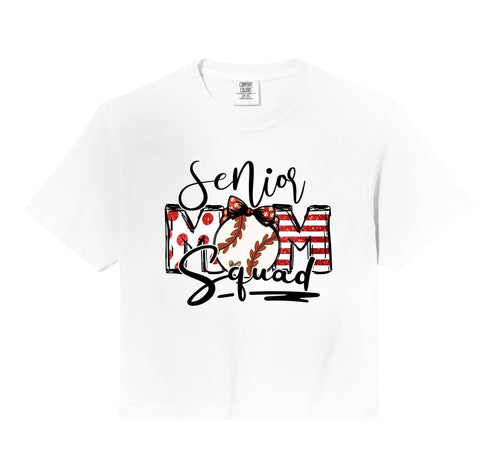 Senior Mom Squad Baseball Mother Sweatshirt - Aesthetic Graphic Men Women - T-Shirt, Sweatshirt, Hoodie