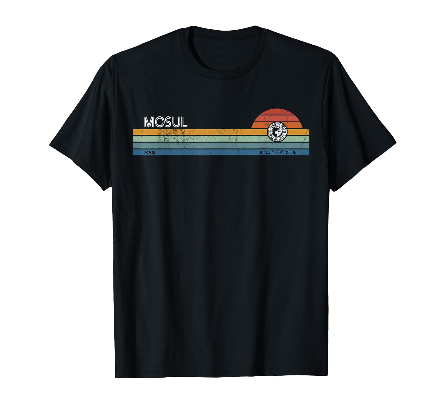 Mosul Iraq 70S 80S Retrowave Aesthetic T-Shirt - Novelty Apparel Men Women - T-Shirt, Sweatshirt, Hoodie