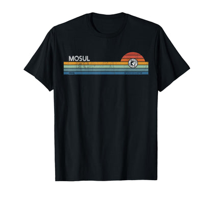 Mosul Iraq 70S 80S Retrowave Aesthetic T-Shirt - Novelty Apparel Men Women - T-Shirt, Sweatshirt, Hoodie