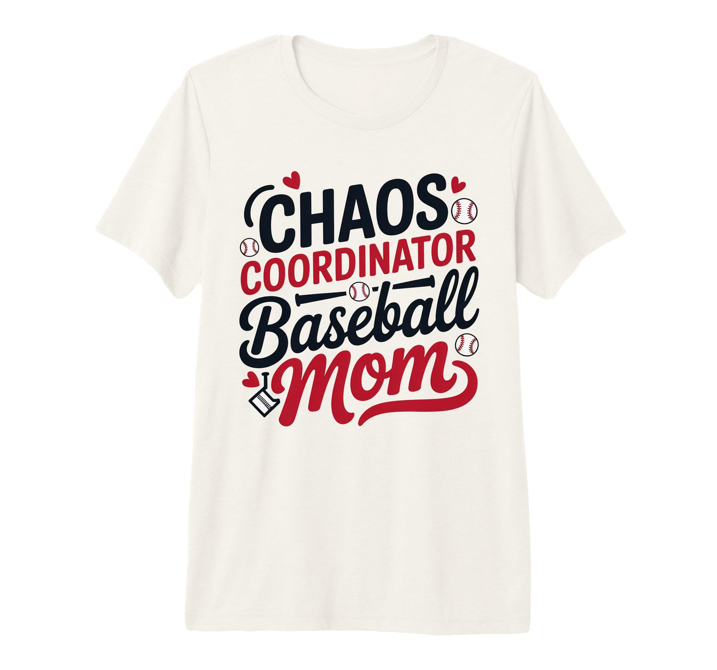 Chaos Coordinator Baseball Mom Funny T-Shirt - Trendy Graphic Unisex - T-Shirt, Sweatshirt, Hoodie