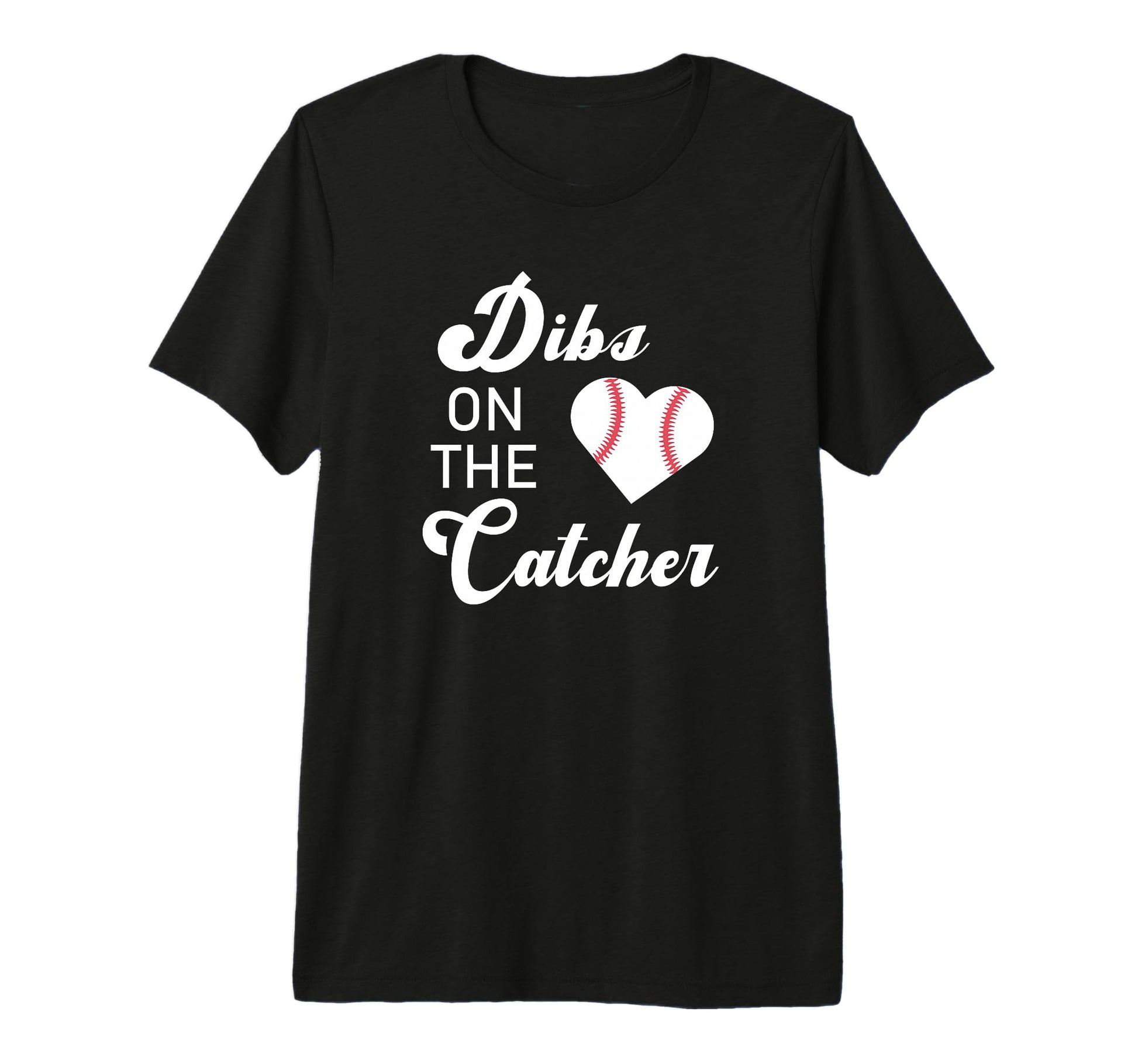 Dibs Catcher Baseball Catcher Player T-Shirt - Minimalist Print Men Women - T-Shirt, Sweatshirt, Hoodie