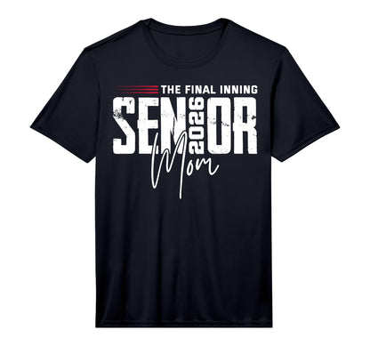 Mens Baseball Senior Mom 2026 Final T-Shirt - Trendy Graphic for Adults - T-Shirt, Sweatshirt, Hoodie