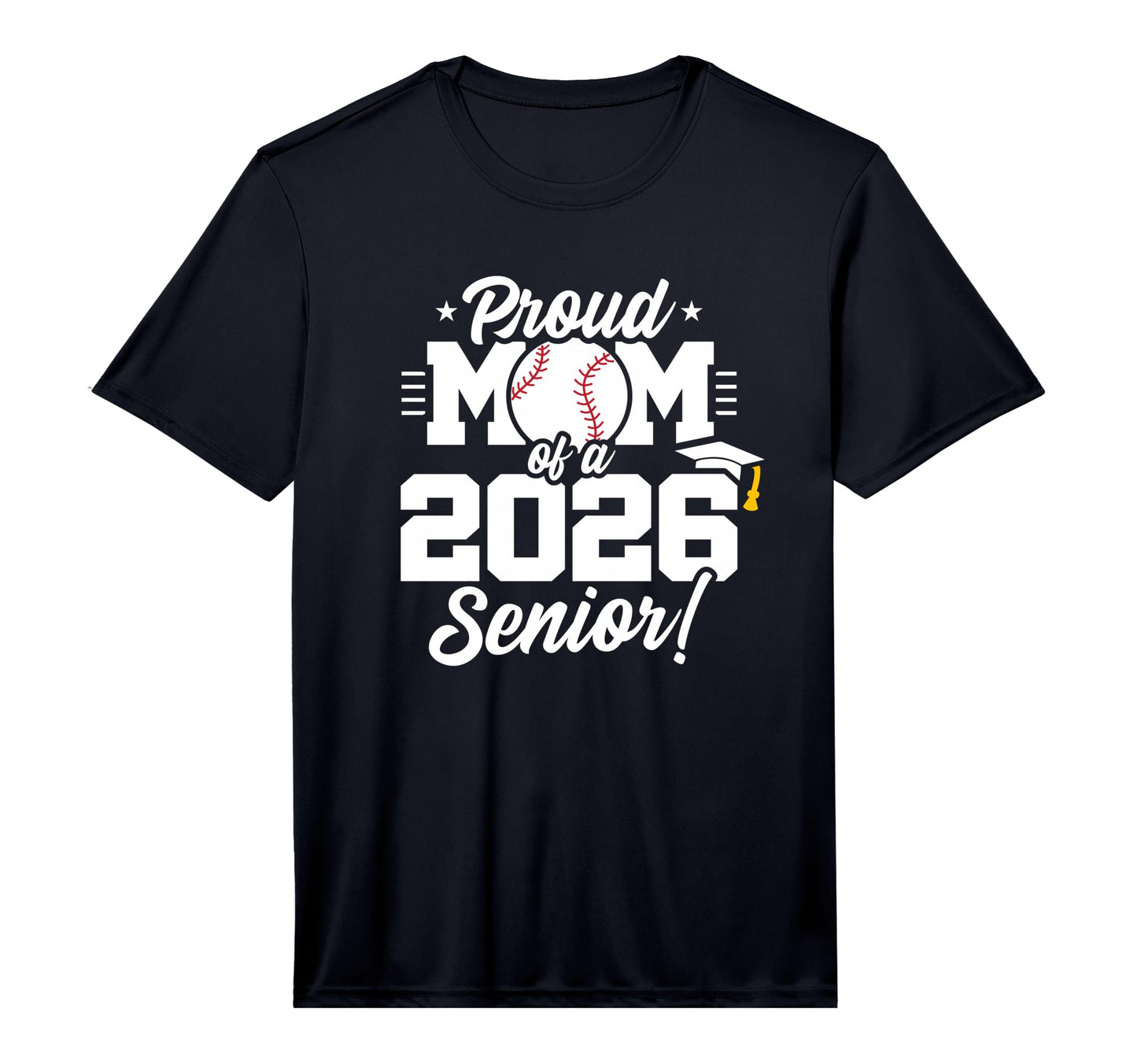 Mens Class 2026 Senior Year Baseball Mom T-Shirt - Custom Art Print Unisex - T-Shirt, Sweatshirt, Hoodie