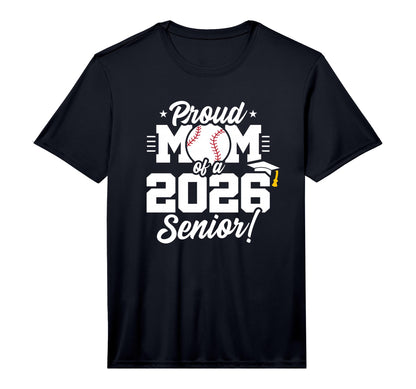 Mens Class 2026 Senior Year Baseball Mom T-Shirt - Custom Art Print Unisex - T-Shirt, Sweatshirt, Hoodie