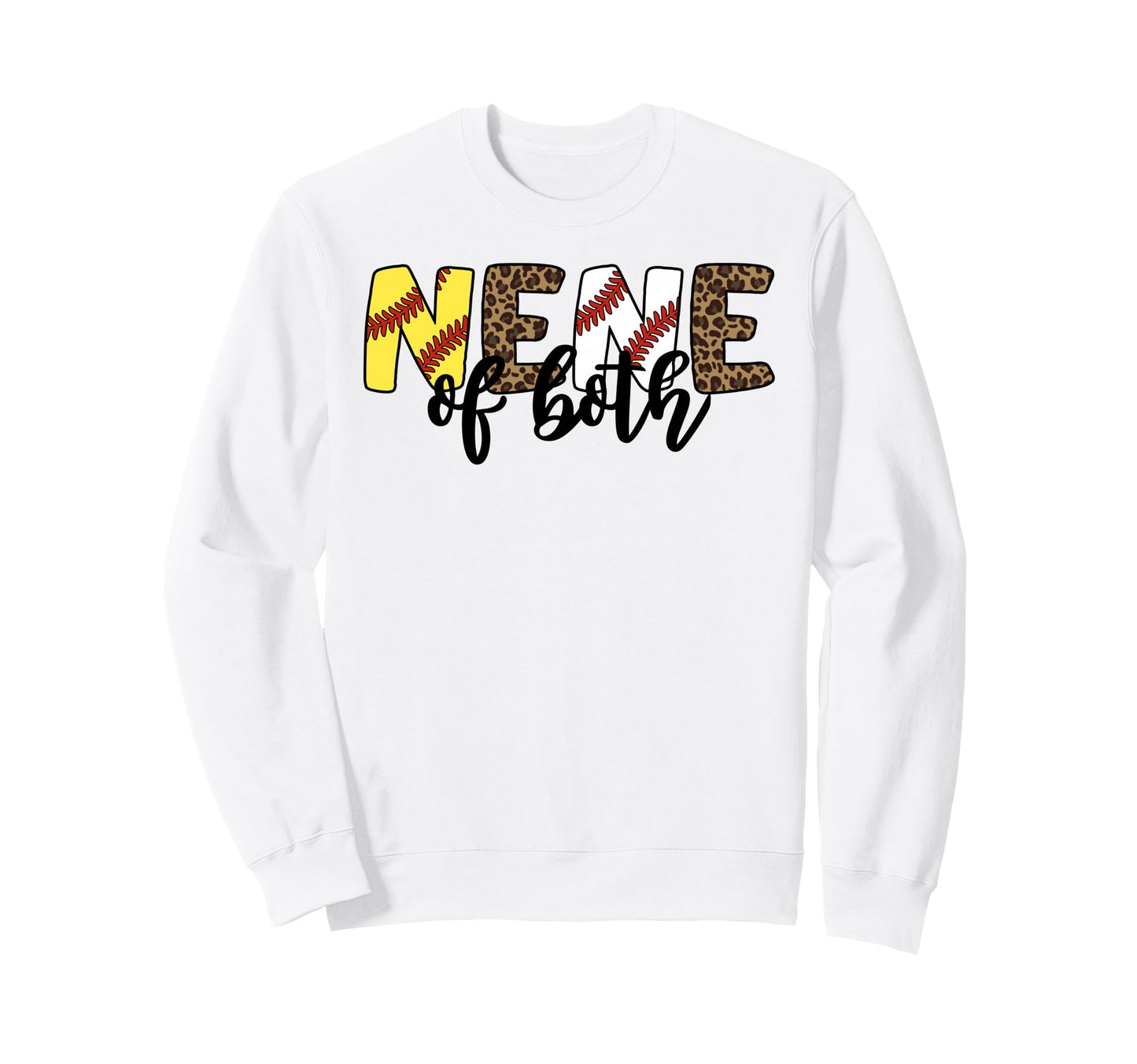 Leopard Nene Both Baseball Sweatshirt - Fun Novelty Design Men Women - T-Shirt, Sweatshirt, Hoodie