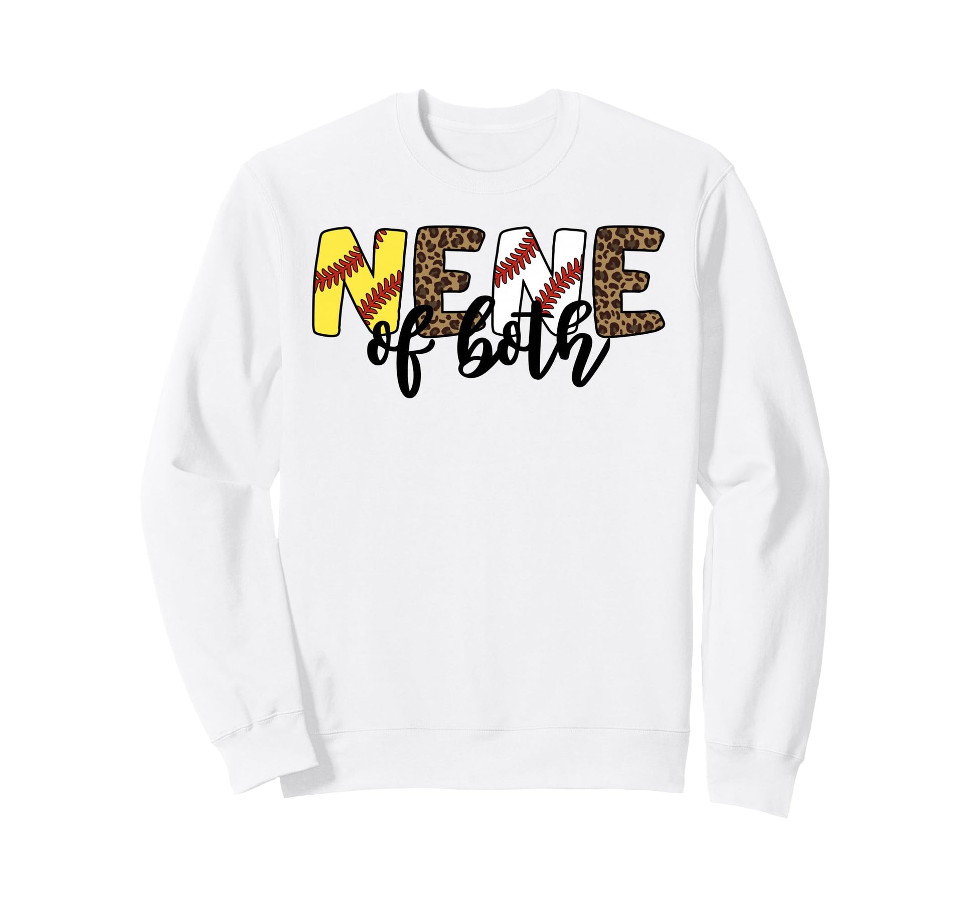 Leopard Nene Both Baseball Sweatshirt - Fun Novelty Design Men Women - T-Shirt, Sweatshirt, Hoodie