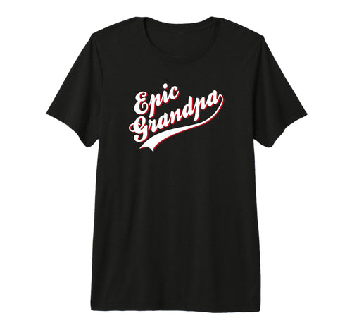 Trendy Epic Grandpa Baseball Text T-Shirt - Aesthetic Graphic Men Women - T-Shirt, Sweatshirt, Hoodie