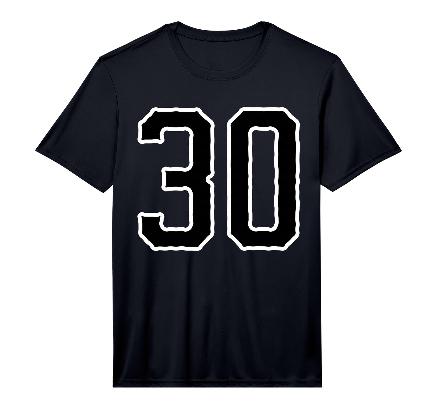 Jersey 30 White Black Sports Team T-Shirt - Streetwear Style for Adults - T-Shirt, Sweatshirt, Hoodie