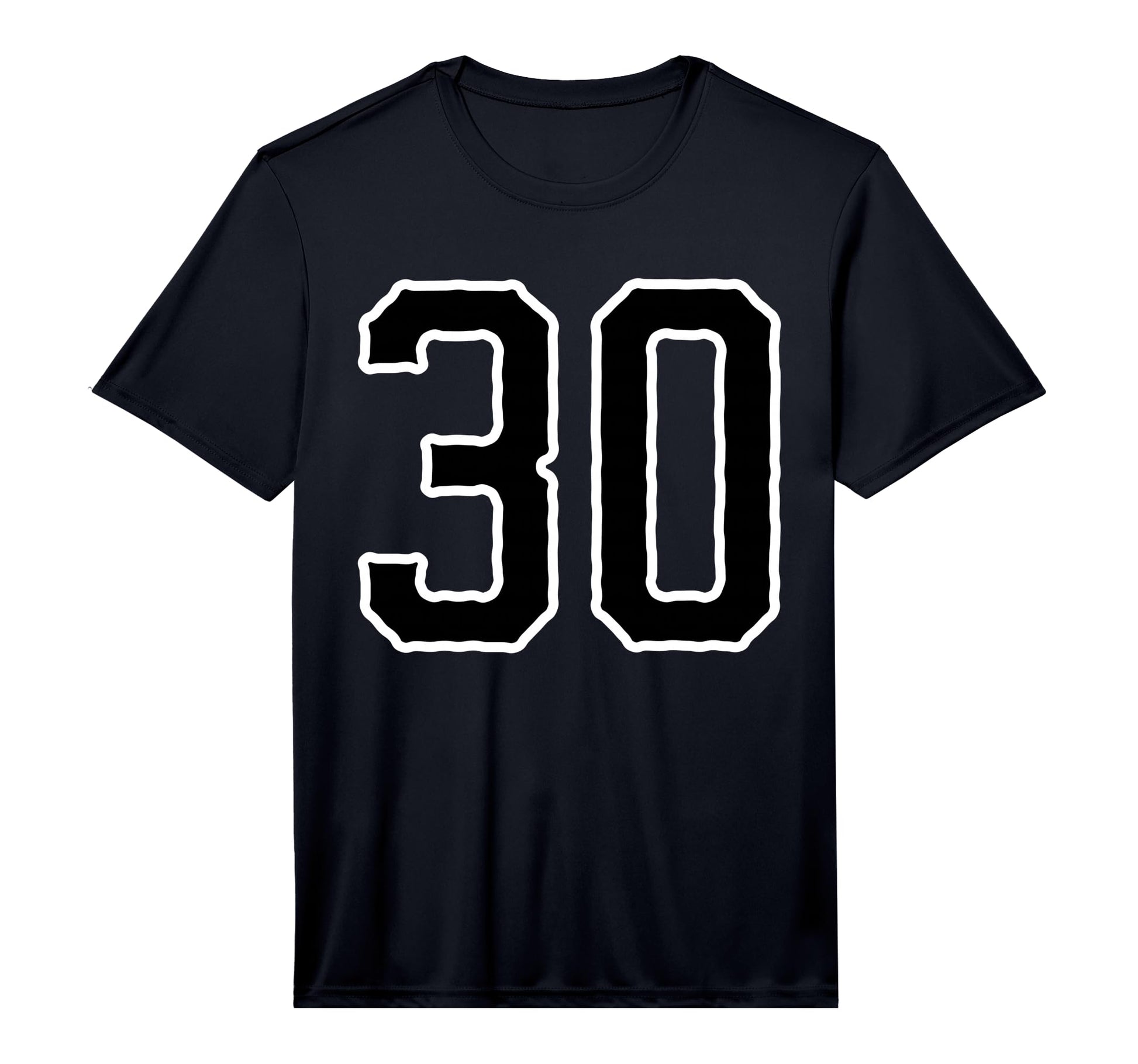 Jersey 30 White Black Sports Team T-Shirt - Streetwear Style for Adults - T-Shirt, Sweatshirt, Hoodie