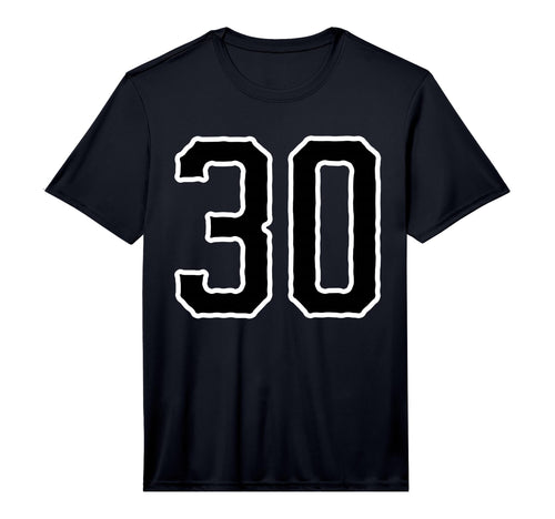 Jersey 30 White Black Sports Team T-Shirt - Streetwear Style for Adults - T-Shirt, Sweatshirt, Hoodie