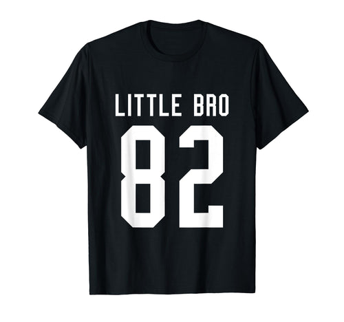 Number 82 Little Bro Biggest Fan T-Shirt - Minimalist Print Unisex - T-Shirt, Sweatshirt, Hoodie